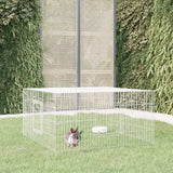 Vidaxl kaninbur 110x110x55 cm galvanisert jern
