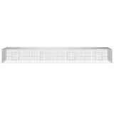 Cage di coniglio Vidaxl con 4 pannelli 433x109x54 cm galvanizzato