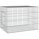 Vidaxl kaninbur 78x54x54 cm galvanisert jern