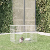 Vidaxl kaninbur 78x54x54 cm galvanisert jern