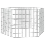 Vidaxl Animal Shelter 6 Panels 54x60 cm galvanisert jern