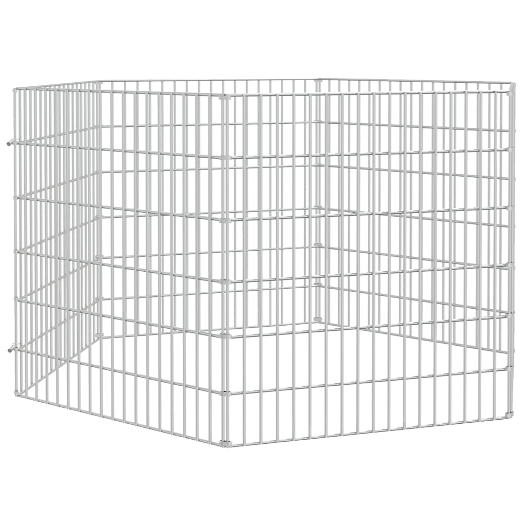 Vidaxl Animal Shelter 6 Panels 54x60 cm galvanisert jern