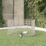 Vidaxl Animal Shelter 6 Panels 54x60 cm galvanisert jern