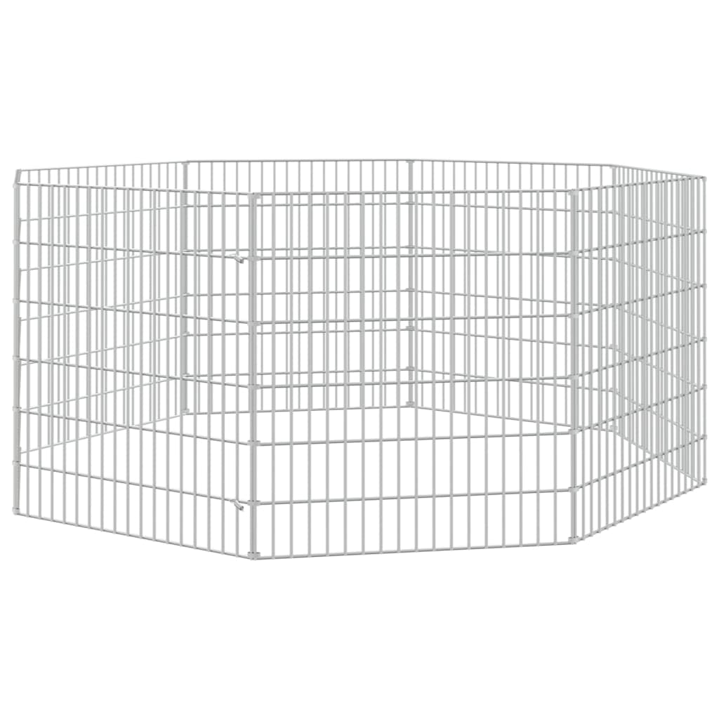 Vidaxl Animal Encosuation 8 Panels 54x60 cm galvanisert jern