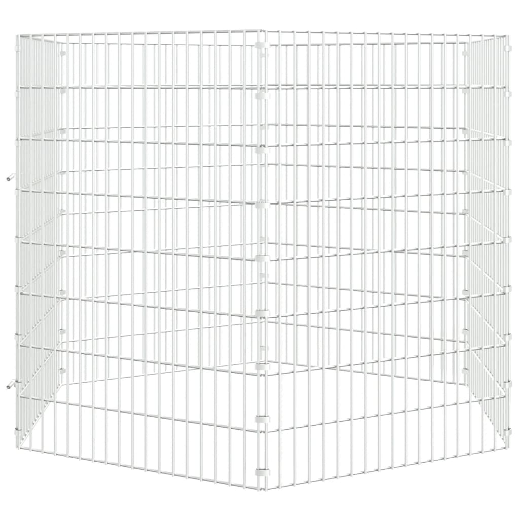 Vidaxl Animal Encosuation 6 Panels 54x80 cm galvanisert jern
