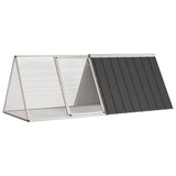 Vidaxl Rabbit hutch 2015x80.5x71 cm Galvanized steel anthracite