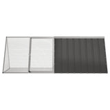 Vidaxl Rabbit hutch 2015x80.5x71 cm Galvanized steel anthracite
