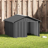 Vidaxl Dog Loft 116.5x103x81,5 cm galvaniseret stål Antracitfarve