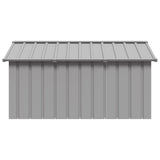 Vidaxl Dog loft 116.5x153x81.5 cm galvaniseret stålgrå