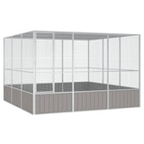 Vidaxl Bird Cage 302.5x324.5x211.5 cm de acero galvanizado gris