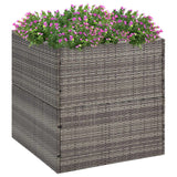 Vidaxl Planning box 80x80x80 cm Poly Rattan Gray