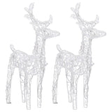 Vidaxl Christmas animals 2 st 80 LEDs Acrylic warm white
