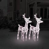 Vidaxl Christmas animals 2 st 80 LEDs Acrylic warm white