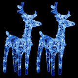 Vidaxl Christmas Animals 2 ST 80 LED ACRYLIC AZUL