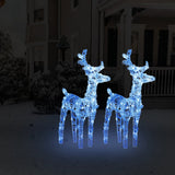 Vidaxl Christmas Animals 2 ST 80 LED ACRYLIC AZUL