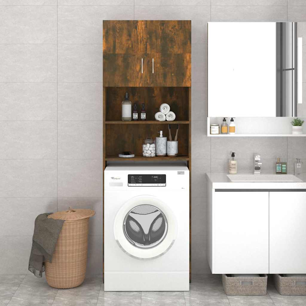 Vidaxl Washing Machine Cabinet 64x25.5x190 cm Oak colorato