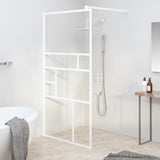 Vidaxl Walk-in shower wall 100x195 cm ESG-Glas White