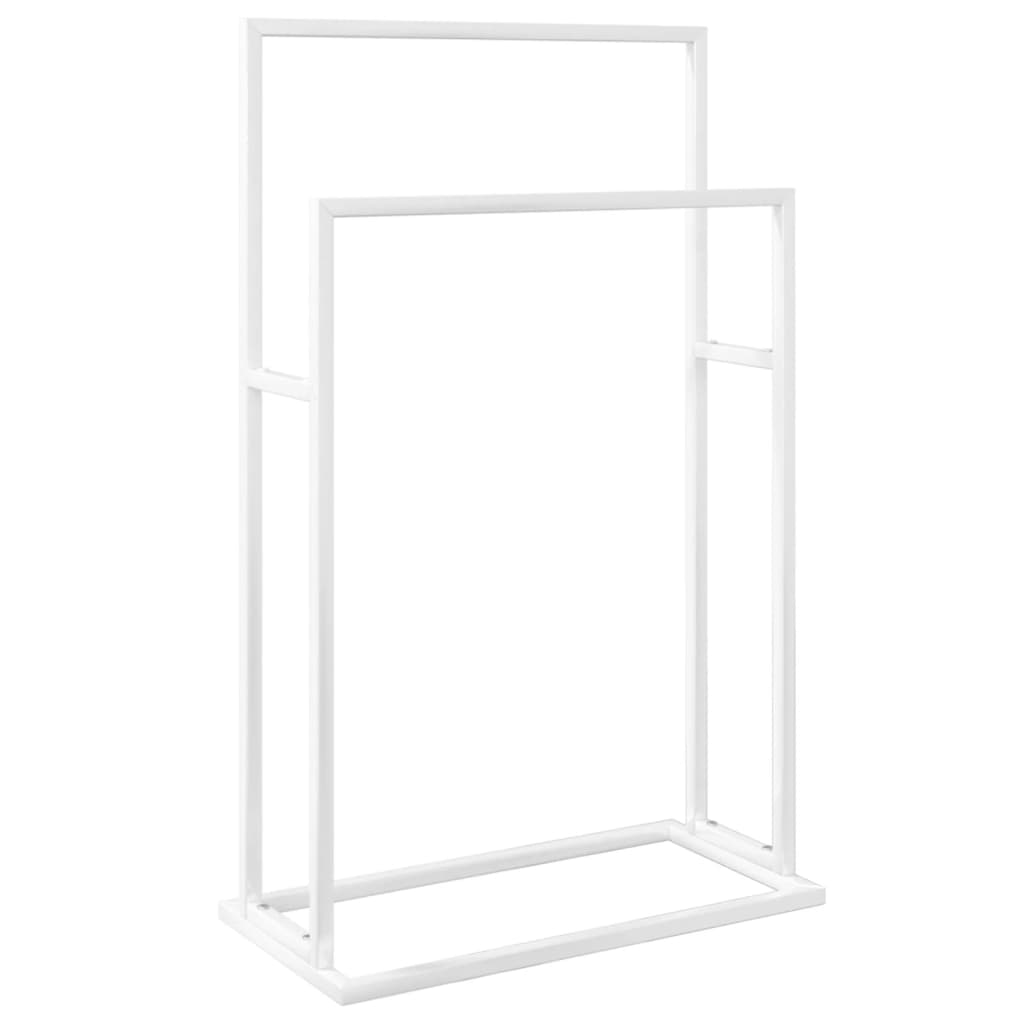 Vidaxl håndkle Rack frittliggende 48x24x78,5 cm jernhvit