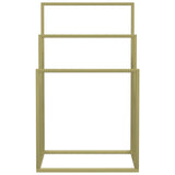 Vidaxl handdoekenrek vrijstaand 48x24x79 cm ijzer goudkleurig