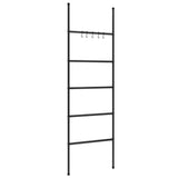 Vidaxl handdoekenrek ladder met 5 lagen 58x175 cm ijzer zwart