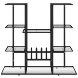 Vidaxl flower stand 94.5x25x89 cm iron black
