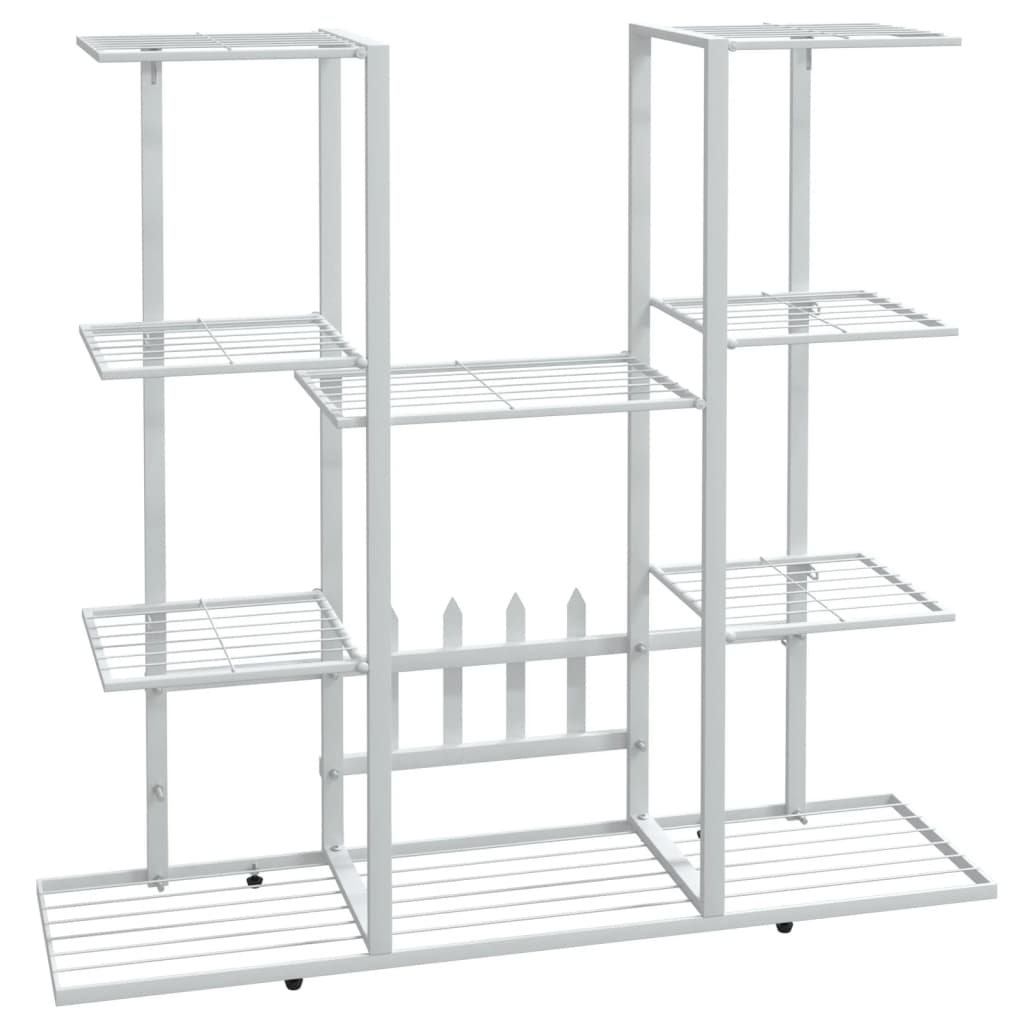 Vidaxl Flower Standard 94.5x25x89 cm Iron White