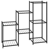 Vidaxl Blummen Standard 83x25x80 cm Eisen Schwaarz
