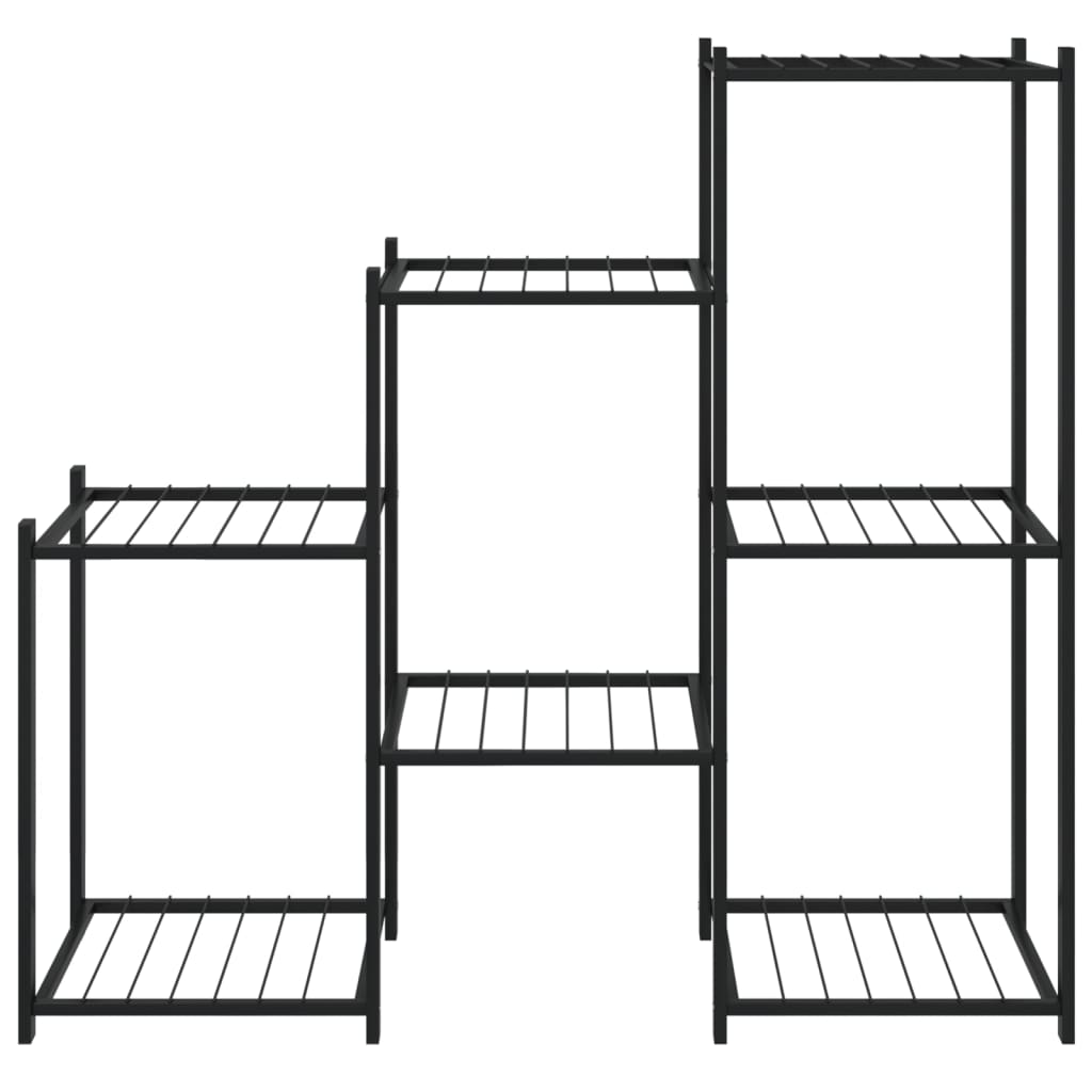 Vidaxl Blummen Standard 83x25x80 cm Eisen Schwaarz