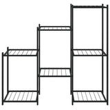 Vidaxl Blummen Standard 83x25x80 cm Eisen Schwaarz