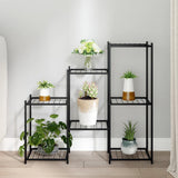 Vidaxl Blummen Standard 83x25x80 cm Eisen Schwaarz