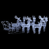 Vidaxl Christmas Decorations Rendeer and Slee 320 LEDS acrylique