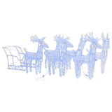 Vidaxl Christmas decorations reindeer and Slee 320 LEDs Acrylic