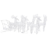 Vidaxl Christmas decorations reindeer and Slee 320 LEDs Acrylic