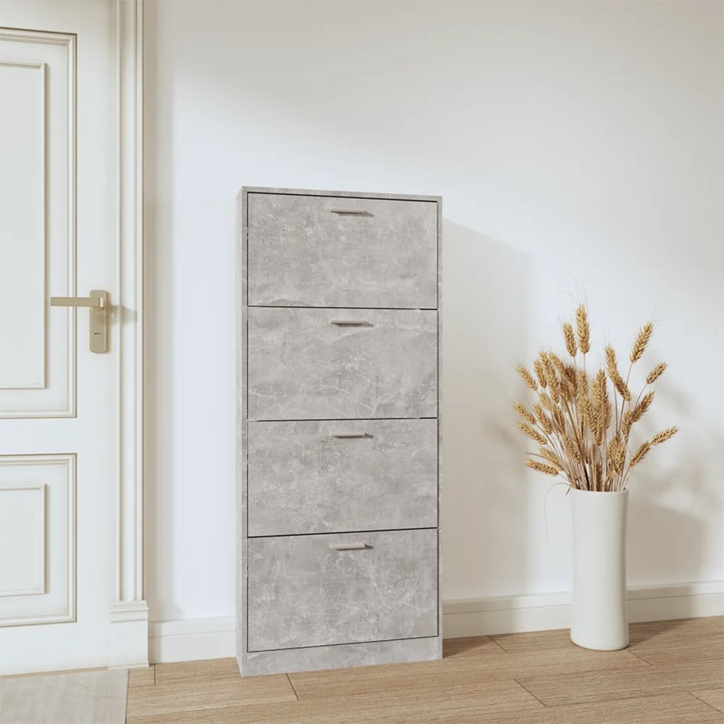 Vidaxl Cabinet da scarpe 59x17x150 cm Prezzo in legno trasformato