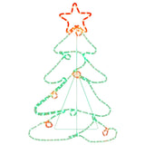Vidaxl Christmas figure tree with 144 LEDs 88x56 cm