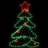 Vidaxl Christmas figure tree with 144 LEDs 88x56 cm