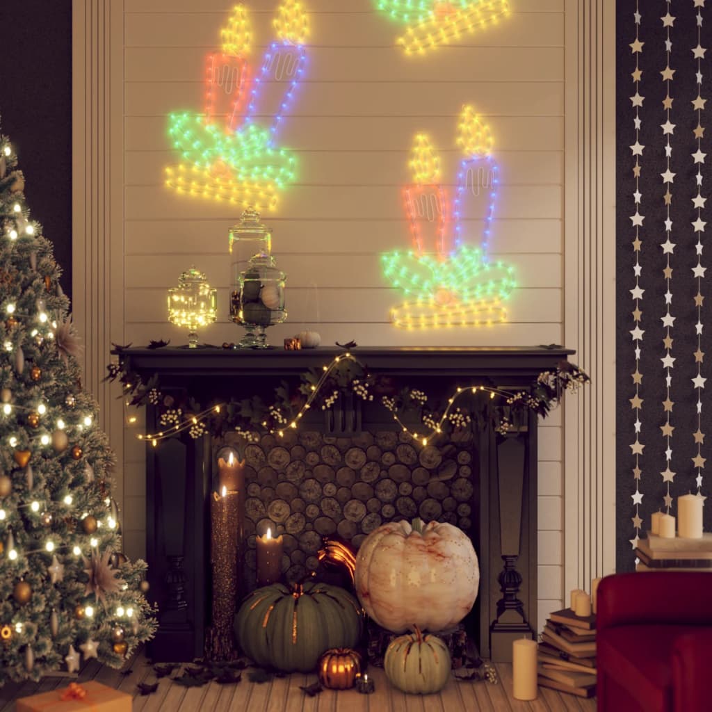 Vidaxl Christmas figure Candles with 144 LEDs 70x42 cm
