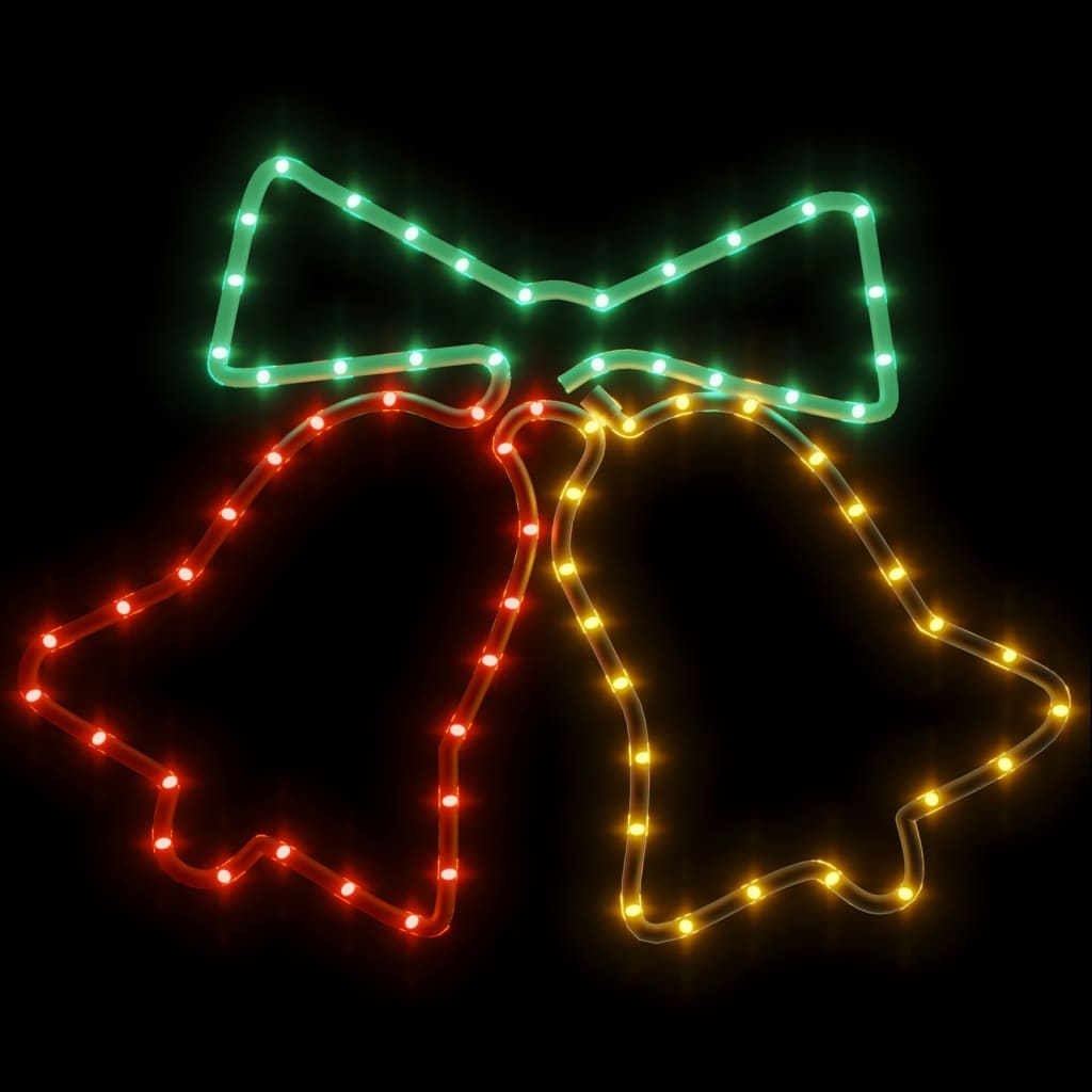 Vidaxl Christmas figure clocks with 72 LEDs 50x56 cm