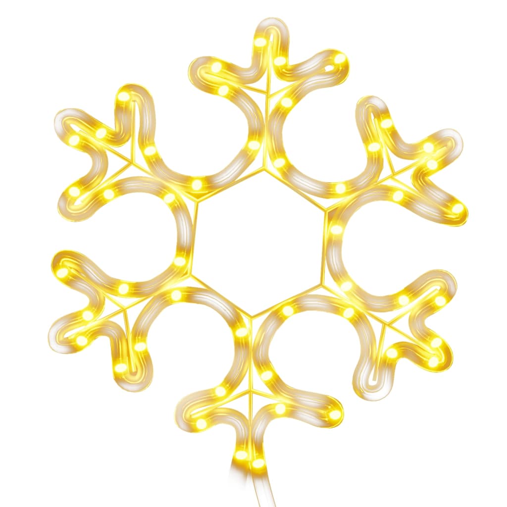 Vidaxl Christmas figure Snowflake with 48 warm -white LEDs 27x27 cm