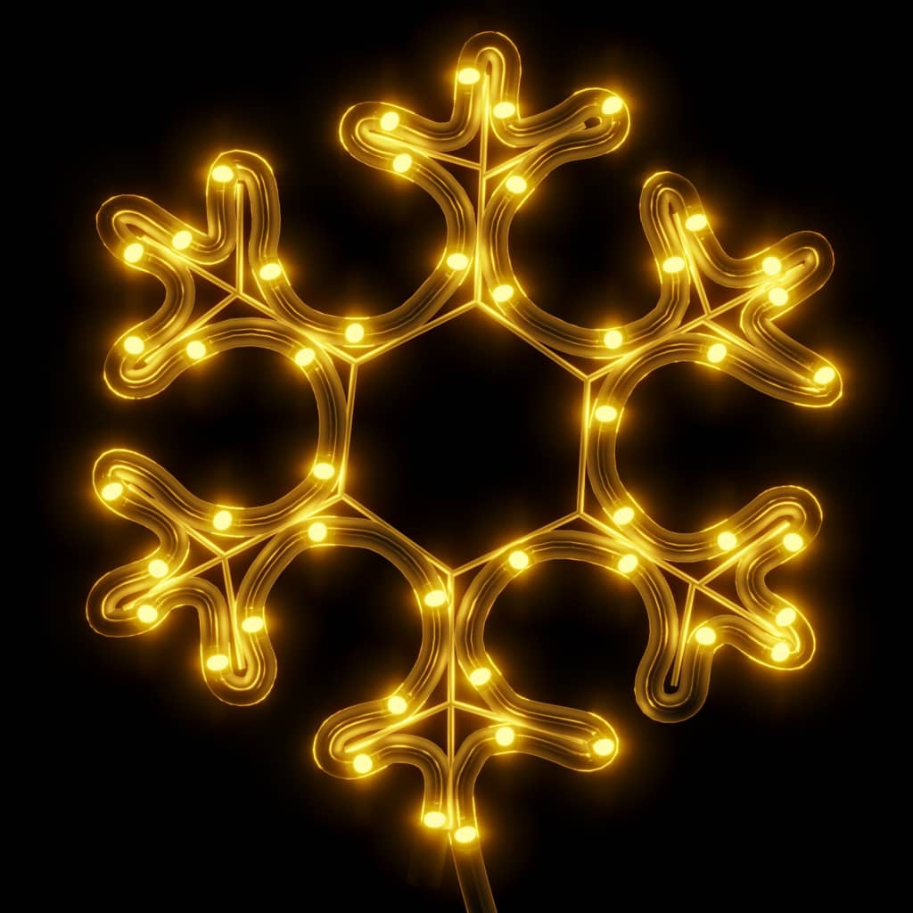Vidaxl Christmas figure Snowflake with 48 warm -white LEDs 27x27 cm