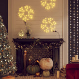 Vidaxl Christmas figure Snowflake with 48 warm -white LEDs 27x27 cm