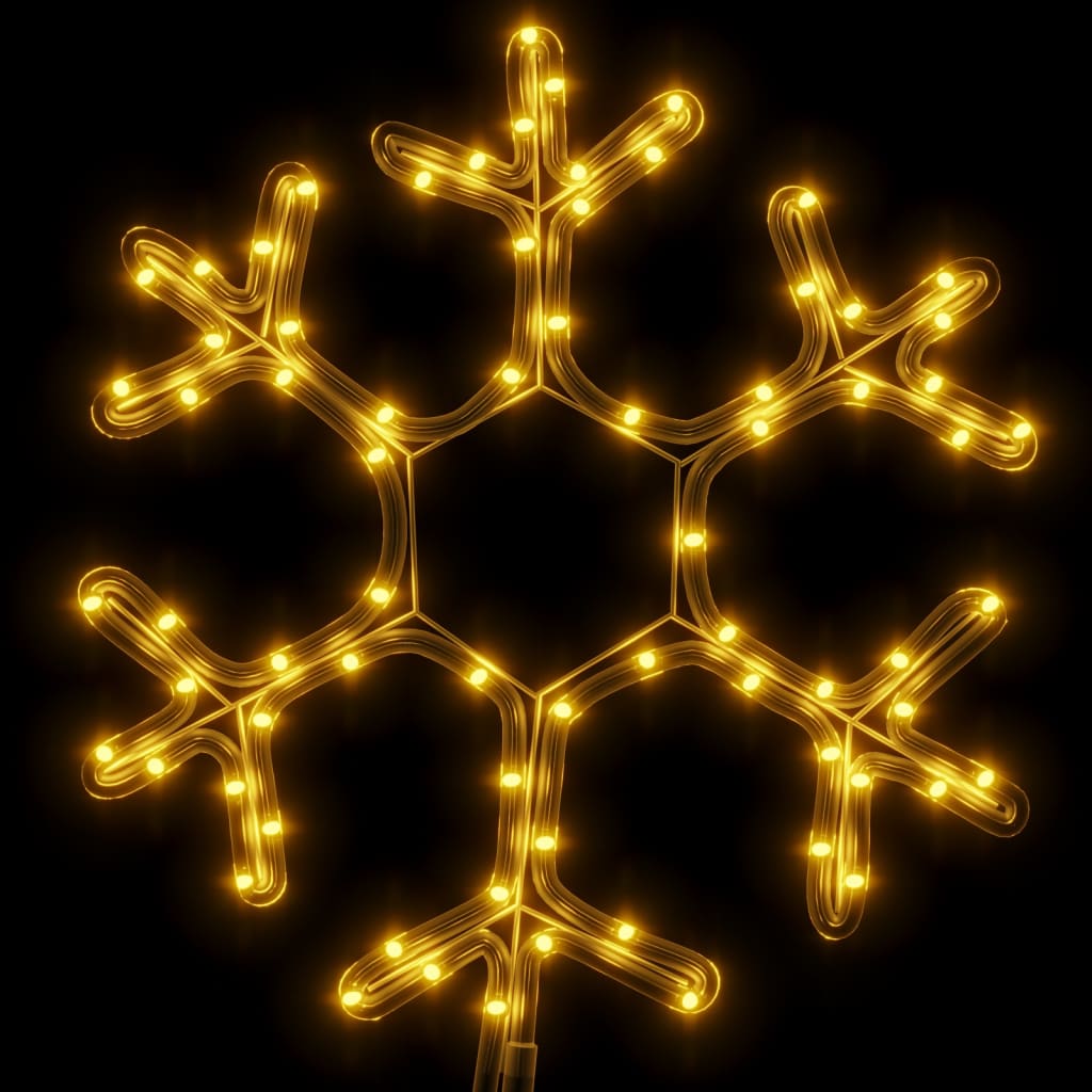 Vidaxl Christmas Figur Snowflake with 72 Warm -White LEDs 38x37 cm