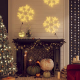 Vidaxl Christmas Figur Snowflake with 72 Warm -White LEDs 38x37 cm
