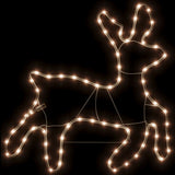 Vidaxl Christmas figure reindeer with 72 warm -white LEDs 57x55x4.5 cm