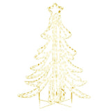 Vidaxl Christmas Figura Árvore de Natal com LEDs brancos quentes 87x87x93 cm