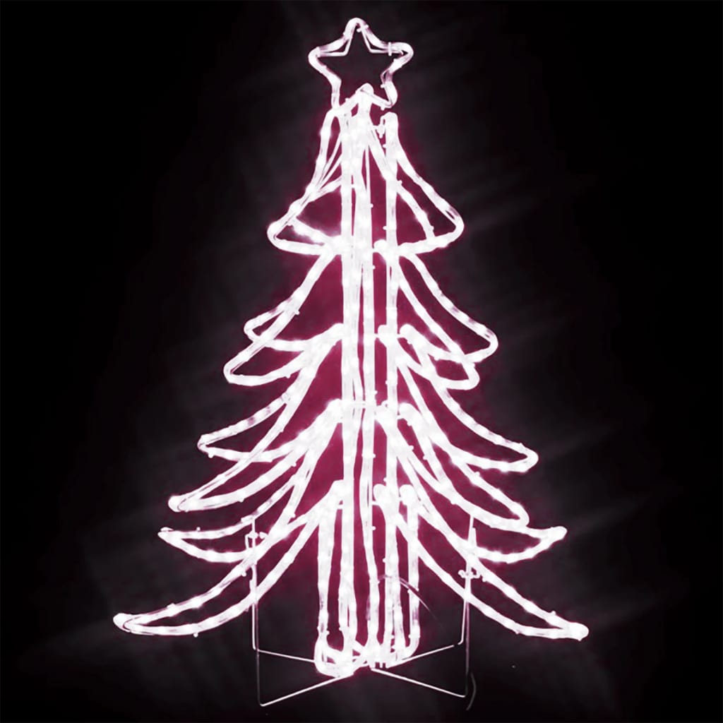 Vidaxl Christmas Figura Árvore de Natal com LEDs brancos quentes 87x87x93 cm