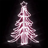 Vidaxl Christmas Figura Árvore de Natal com LEDs brancos quentes 87x87x93 cm