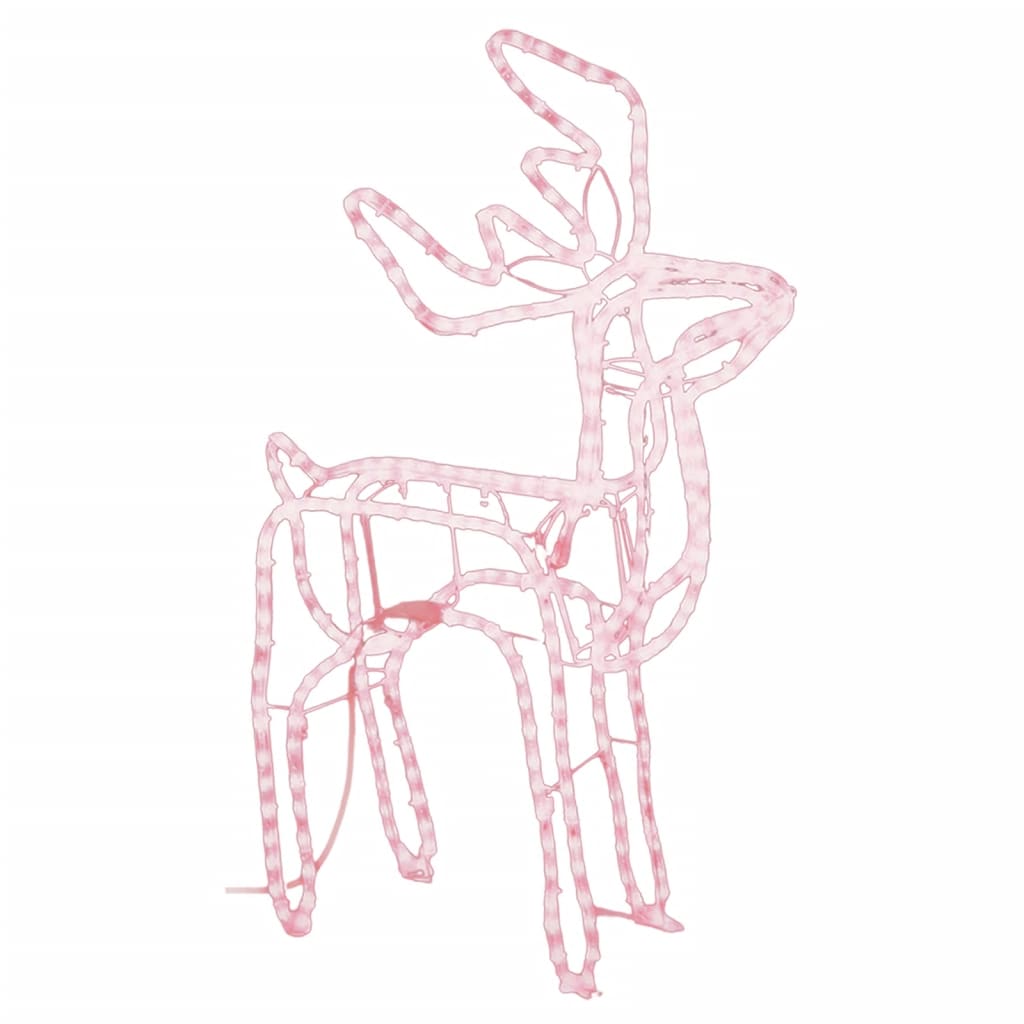 Vidaxl Christmas figure Rendier Warm white 76x42x87 cm