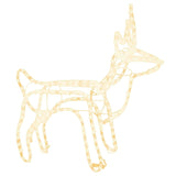 Vidaxl Christmas Figure Reindeer Warm white 60x30x60 cm
