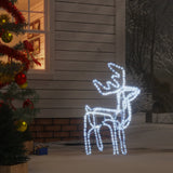 Vidaxl Christmas Figure Rendier Cold White 76x42x87 cm